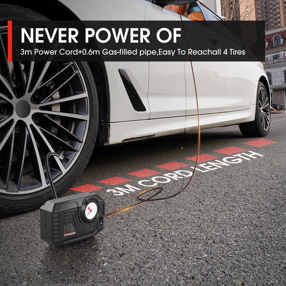 Mini Air Pump Tire Inflator Car Electric