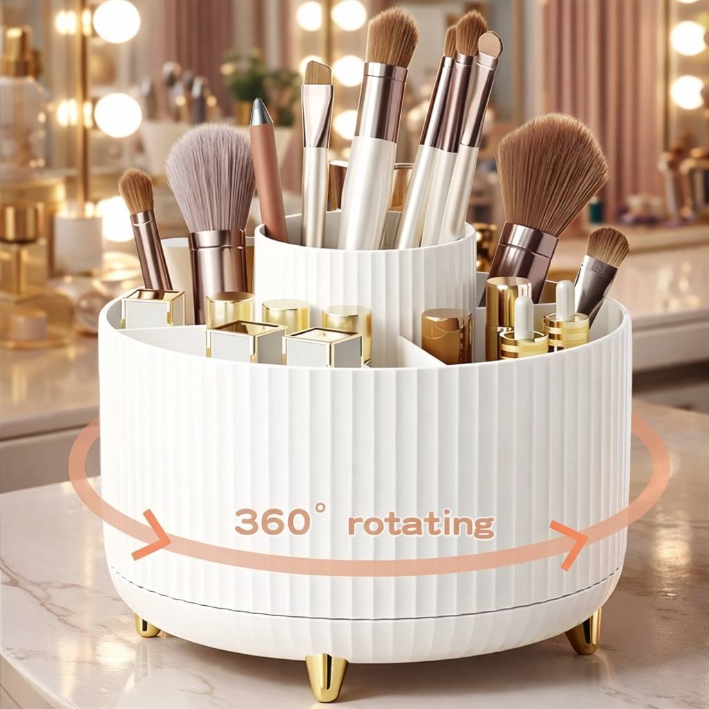 360° Rotating Makeup Organizer