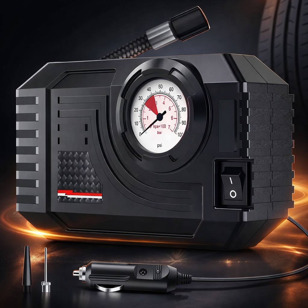 Mini Air Pump Tire Inflator Car Electric