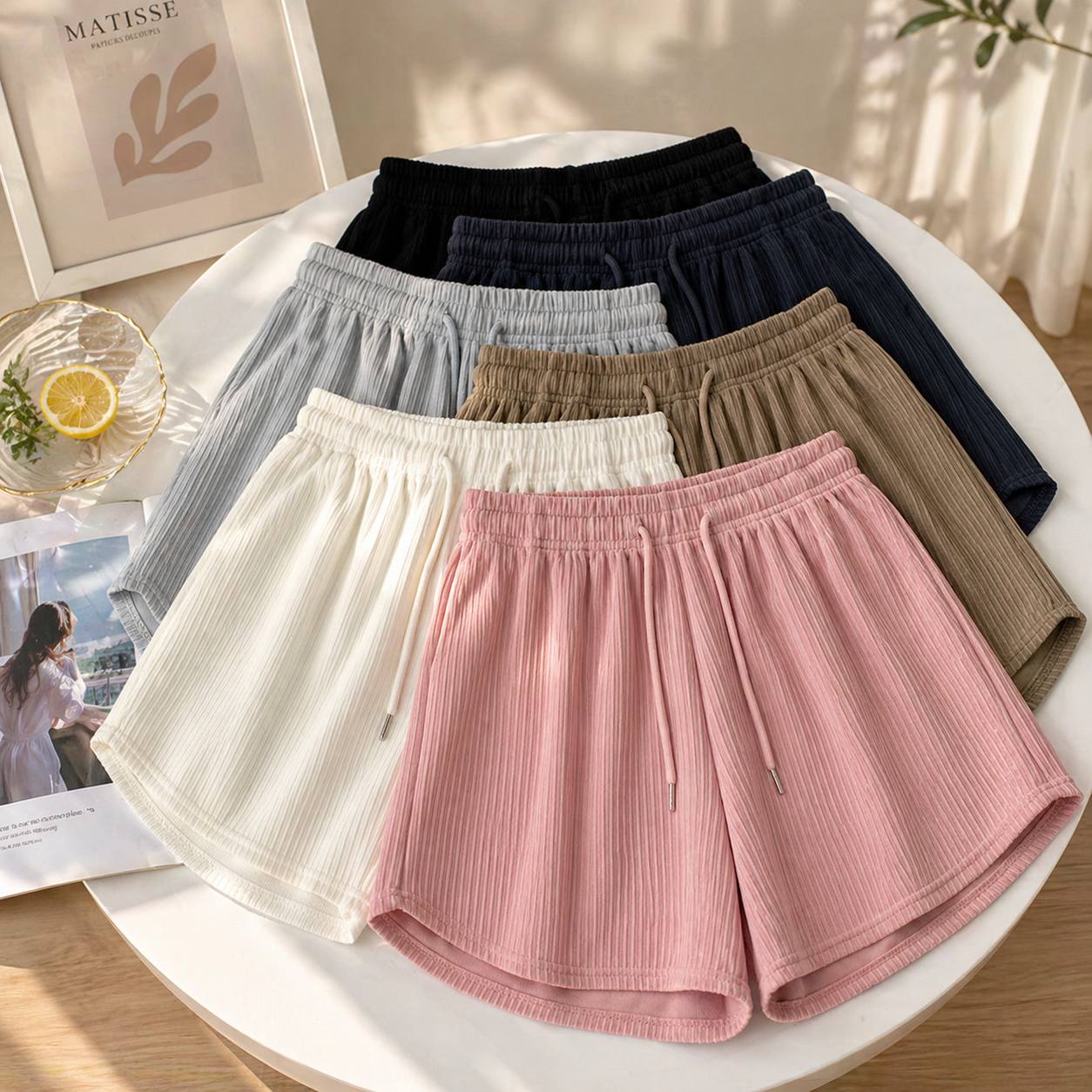 Summer Womens Casual Solid Shorts Girls Gym